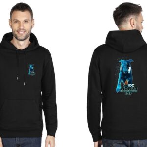 Hoodie - Black With Blue Logo