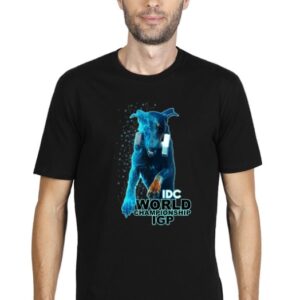 Organic T-Shirt – Black With Blue Logo